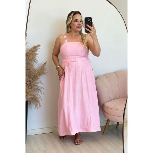 Vestido Catarina - Rosa bebê 