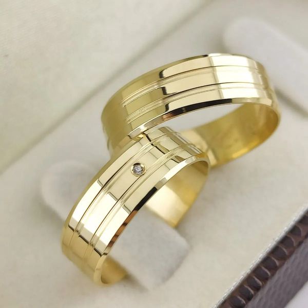 Alianças de Casamento 6mm Águas Claras
