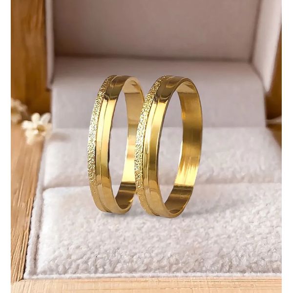 Alianças de Ouro 18k ou Casamento 3,0 Gramas Goiânia 