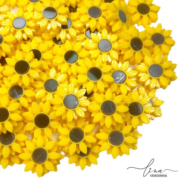 Mini Girassol Acrílico 2CM (2Uni.)
