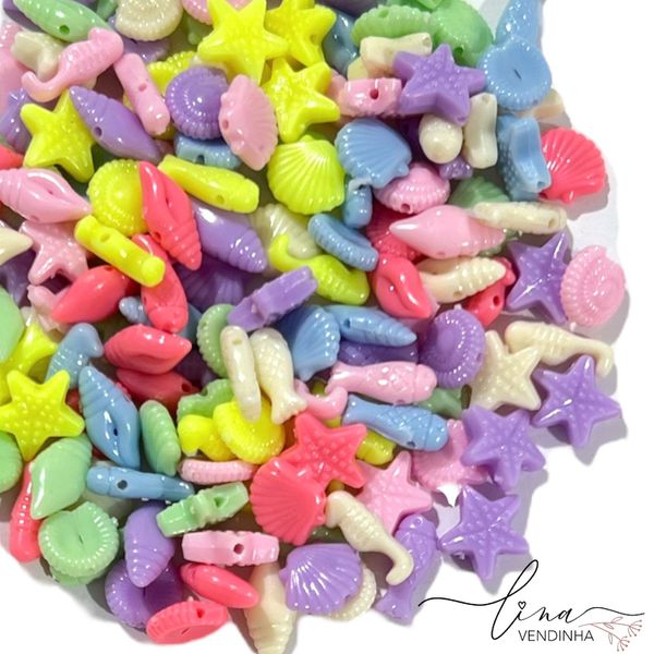 Contas Conchas/Fundo Mar 