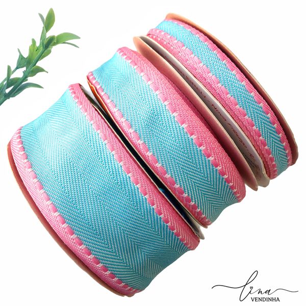 Fita Pes. Sinimbu (Azul/Rosa)