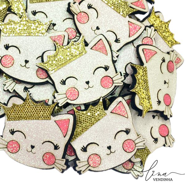  Gatinha Dourada Flocada (2 unid) 