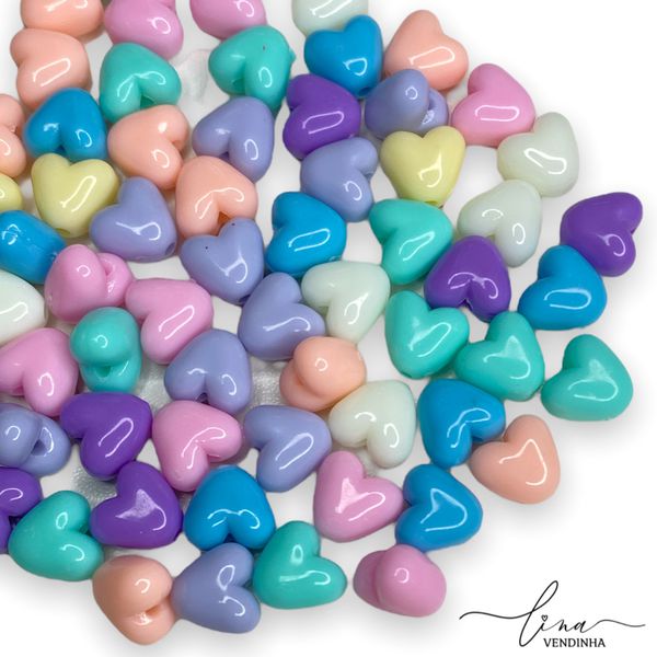 Contas Coração Diversas 