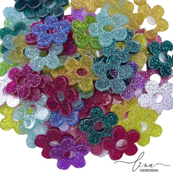 Acrílico Glitte Variados 10Uni.) 