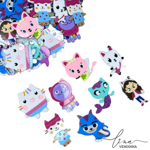 Personagens Casa da Gabby Acrílico (5CM) (2Uni.) 