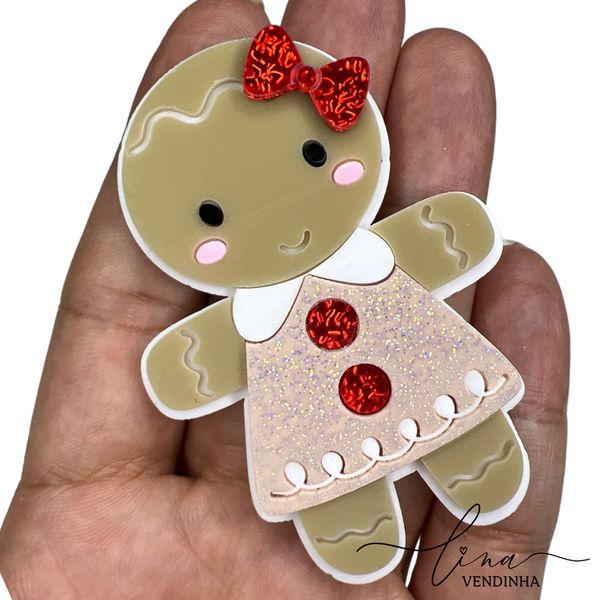 Biscoita Acrílico (7CM) (2Uni.)