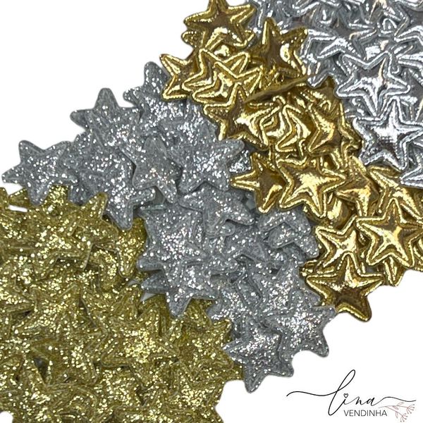 Micro Estrela Tecido (10Uni.) 