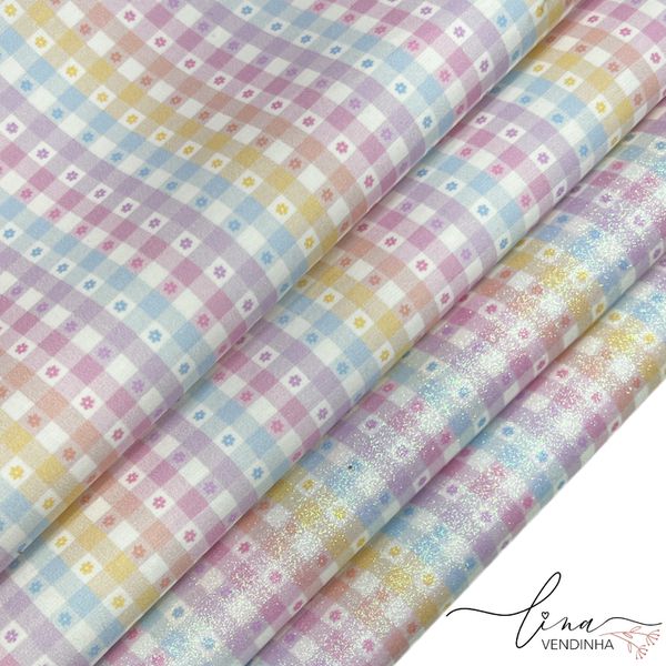 Lonita Xadrez Flor Candy 