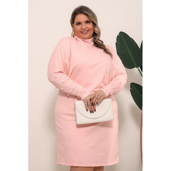Vestido de Moletom Com Punho Duplo BordadoCom Péro... - Verace Comfort Wear