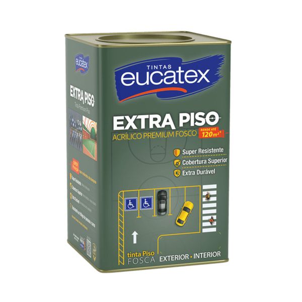 Eucatex Extra Piso Acr Fosco Cinza Lata