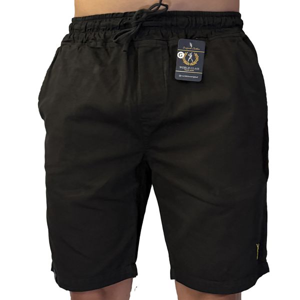 Bermuda Sarja Preta texturizada - Word Class