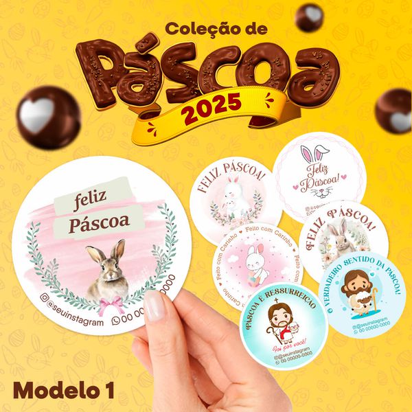 Promoção Adesivos de Páscoa 2025