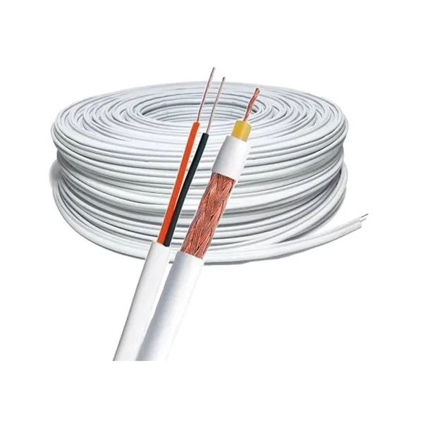 Cabo Coaxial Rf 4mm Vexmo Security 100mts Branco 