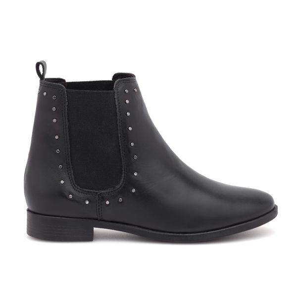 Bota Couro Araujo Preto - VIA MISS | Calçados Femininos