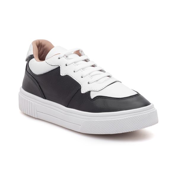 Tênis Miss Dust Preto/Branco - VIA MISS | Calçados Femininos