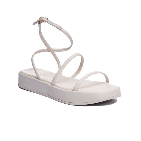 Flatform Ilha Rasa Off White - VIA MISS | Calçados Femininos
