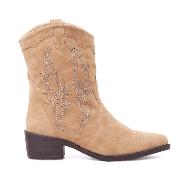 Bota Western Texas Hunt Fire Palha - VIA MISS | Calçados Femininos