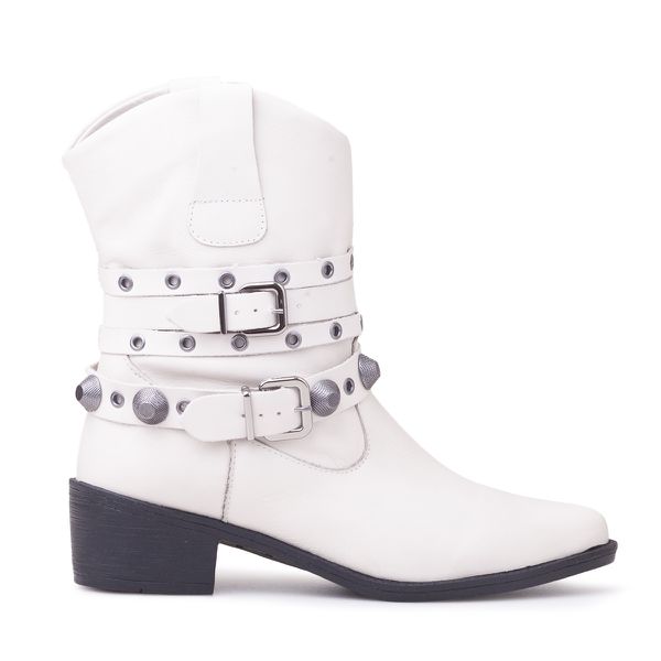 Bota Western Tennessee Memphis Couro Off White