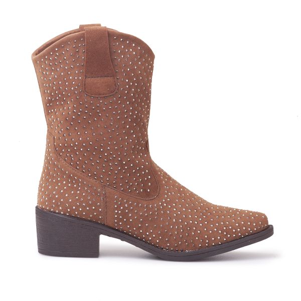 Bota Western Tennessee Nashville Caramelo - VIA MISS | Calçados Femininos