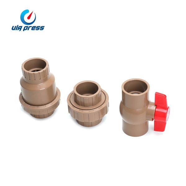 KIT REGISTRO, VÁLVULA E UNIÃO PVC VIAPRESS - 1.1/2''(50mm)