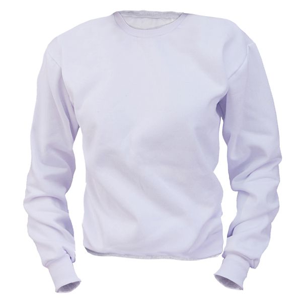 Blusa Moletom Masculina Lisa Fechada Branco