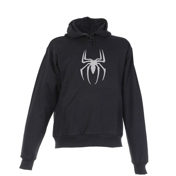 Conjunto Moletom Homem Aranha Infantil Juvenil Peluciado Preto