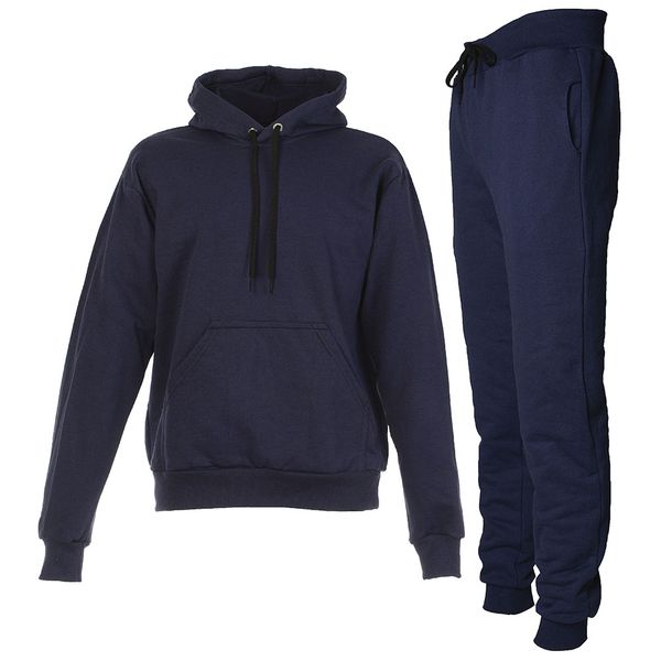 Conjunto Moletom Plus Size Peluciado Azul Marinho