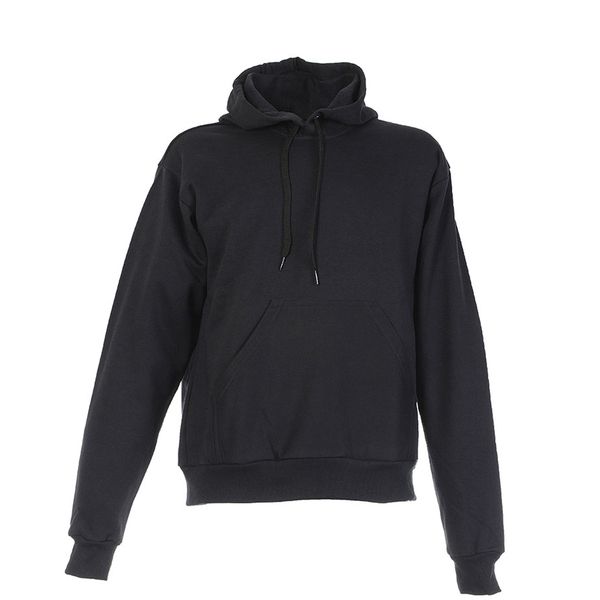 Blusa de Frio Moletom Plus Size Peluciada Preta