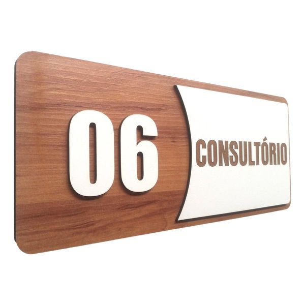 Placa De Sinalização | Consultórios - Nº06