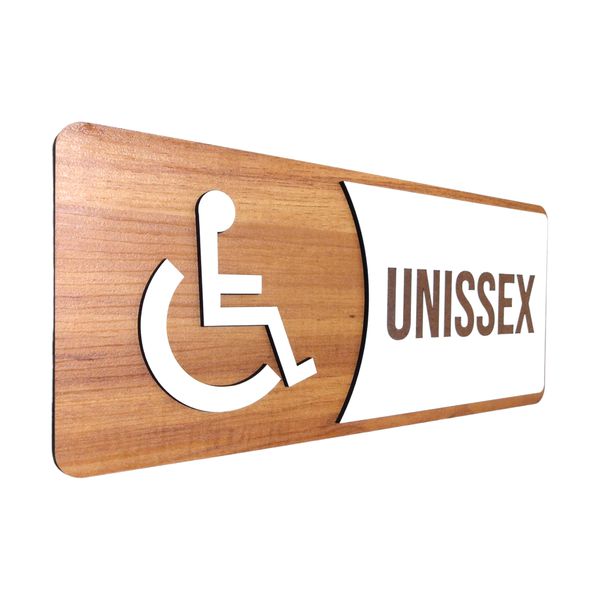 Placa De Sinalização | Unissex - MDF 30x13cm