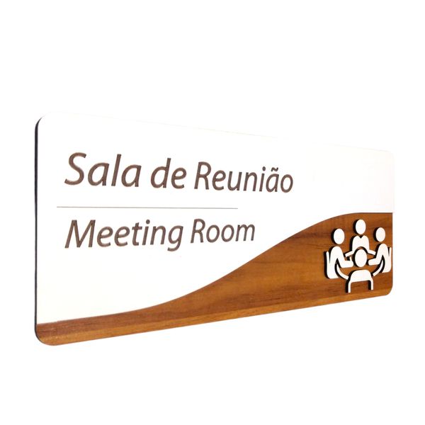 Placa de Sinalização |Sala de Reunião