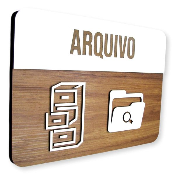 Placa De Sinalização | Arquivo - MDF 30x21cm