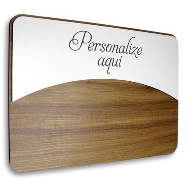 Placa De Sinalização - Personalizada | Linha Curve