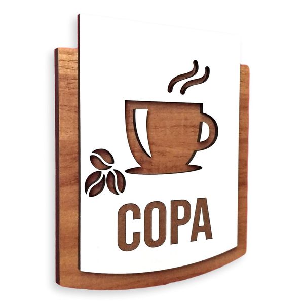 Placa De Sinalização | Copa - MDF 15x13cm