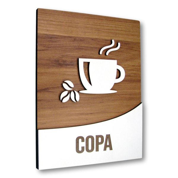 Placa De Sinalização | Copa - MDF 18x14cm
