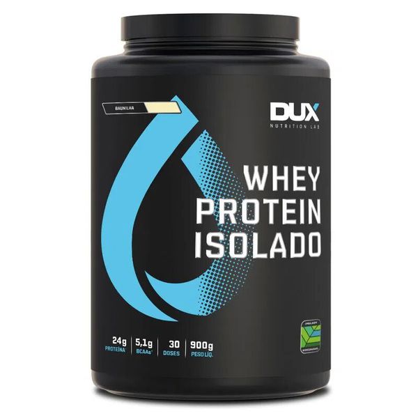 Whey Protein Isolado Dux Nutrition 900g Sabor Baunilha