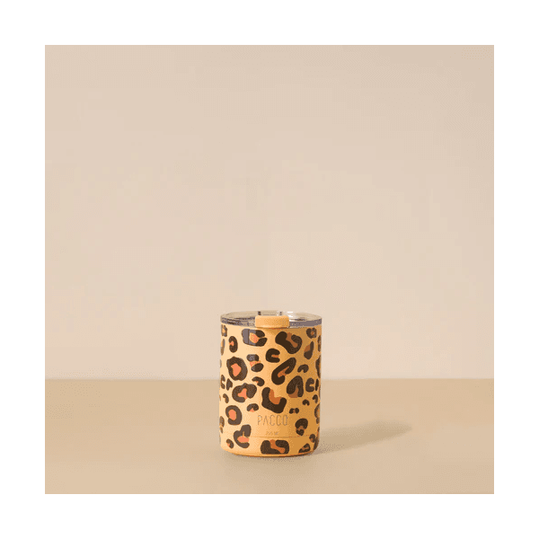  Copo Térmico HappyCup 295ml - Leopard Amarelo