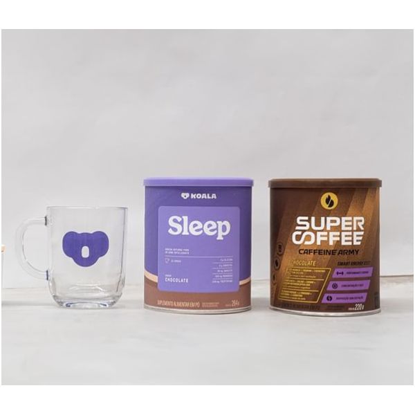 Supercoffee Chocolate 220gr+ Koala Sleep 264g +Brinde Caneca