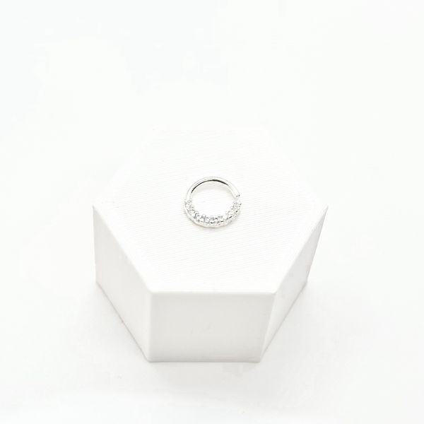 Piercing Cravejado em Prata 925