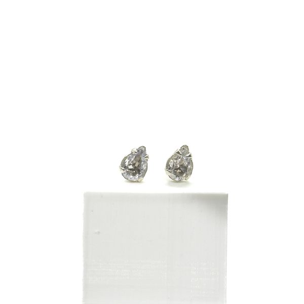 Brinco Zircônia Gota M em Prata 925