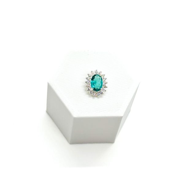 Pingente Oval Tiffany em Prata 925