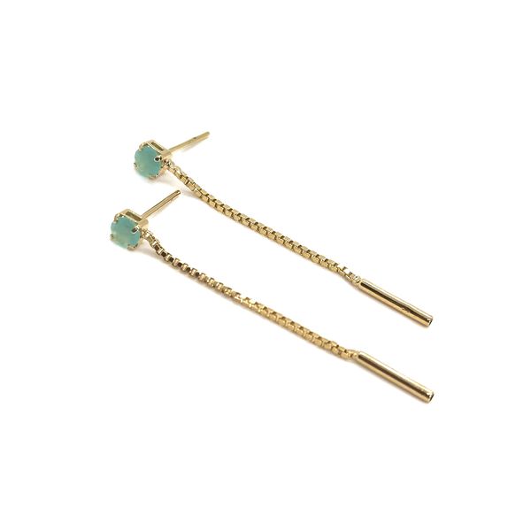 Brinco Fio Minimal Acqua Banhado a Ouro