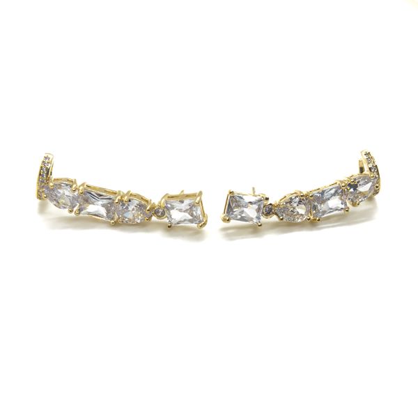 Brinco Earcuff Maxi Banhado a Ouro