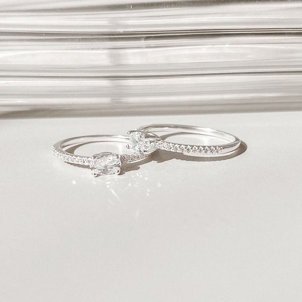 Anel Solitário Jade Prata 925 