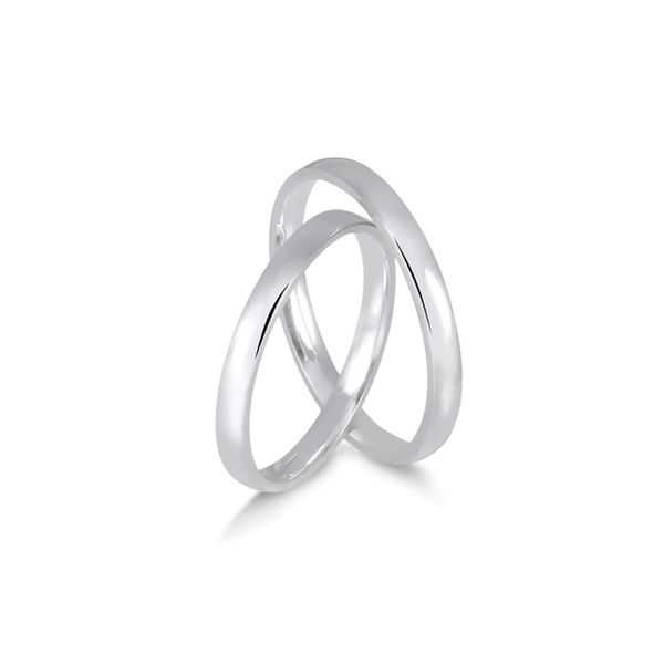 Par de Alianças de Namoro Minimalistas 2,5MM 