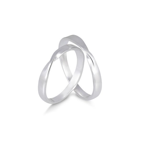 Par de Alianças de Namoro em Prata 925 - Bride 3MM 