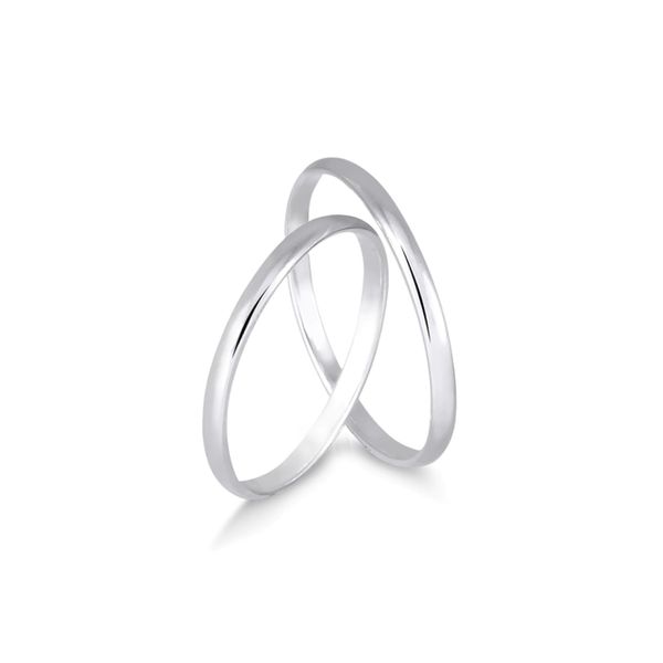 Par de Alianças de Namoro Minimalistas 2MM