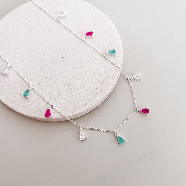 Choker Gotas Fusion Prata 925