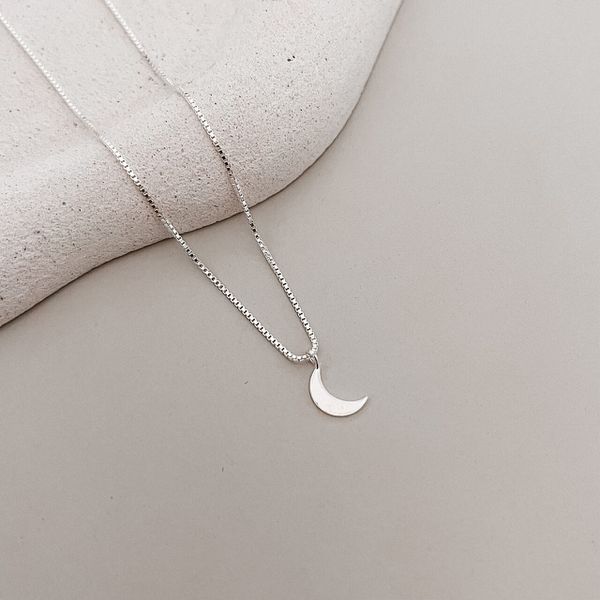 Colar Lua Prata 925 